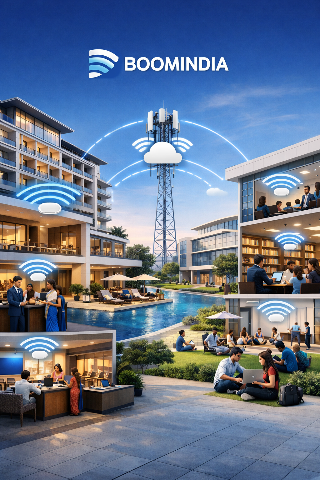 Managed WiFi Solutions for Hotels & Campuses | Boomindia